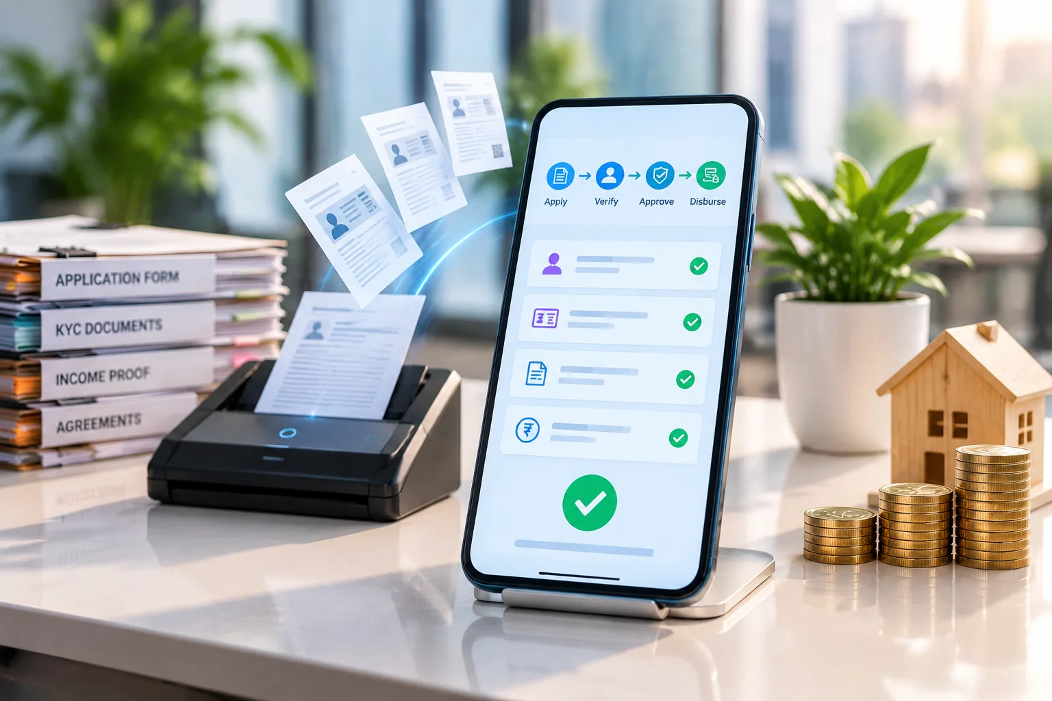 Fully digital and paperless lending