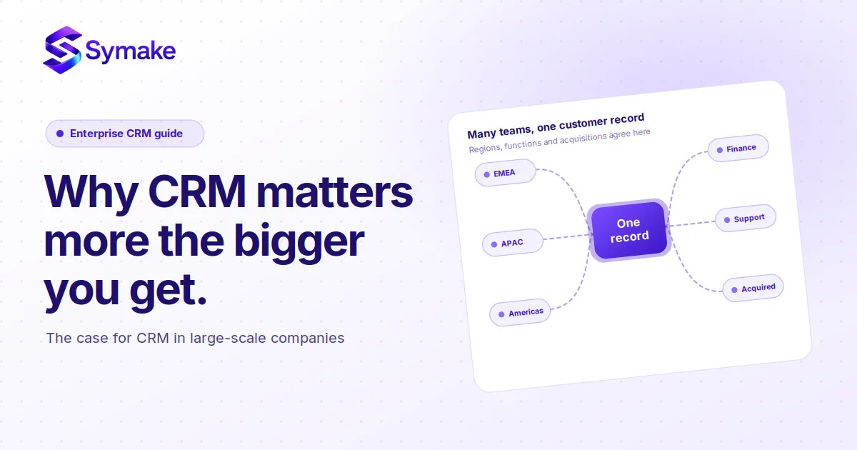 Why CRM Matters More the Bigger You Get: A Plain Case for Large Companies